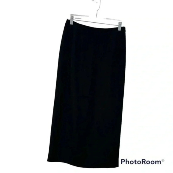 Talbots black straight midi skirt 8 - Picture 1 of 6